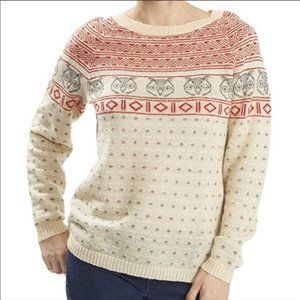 Woolrich sweater with fair isle owl pattern. Like new.